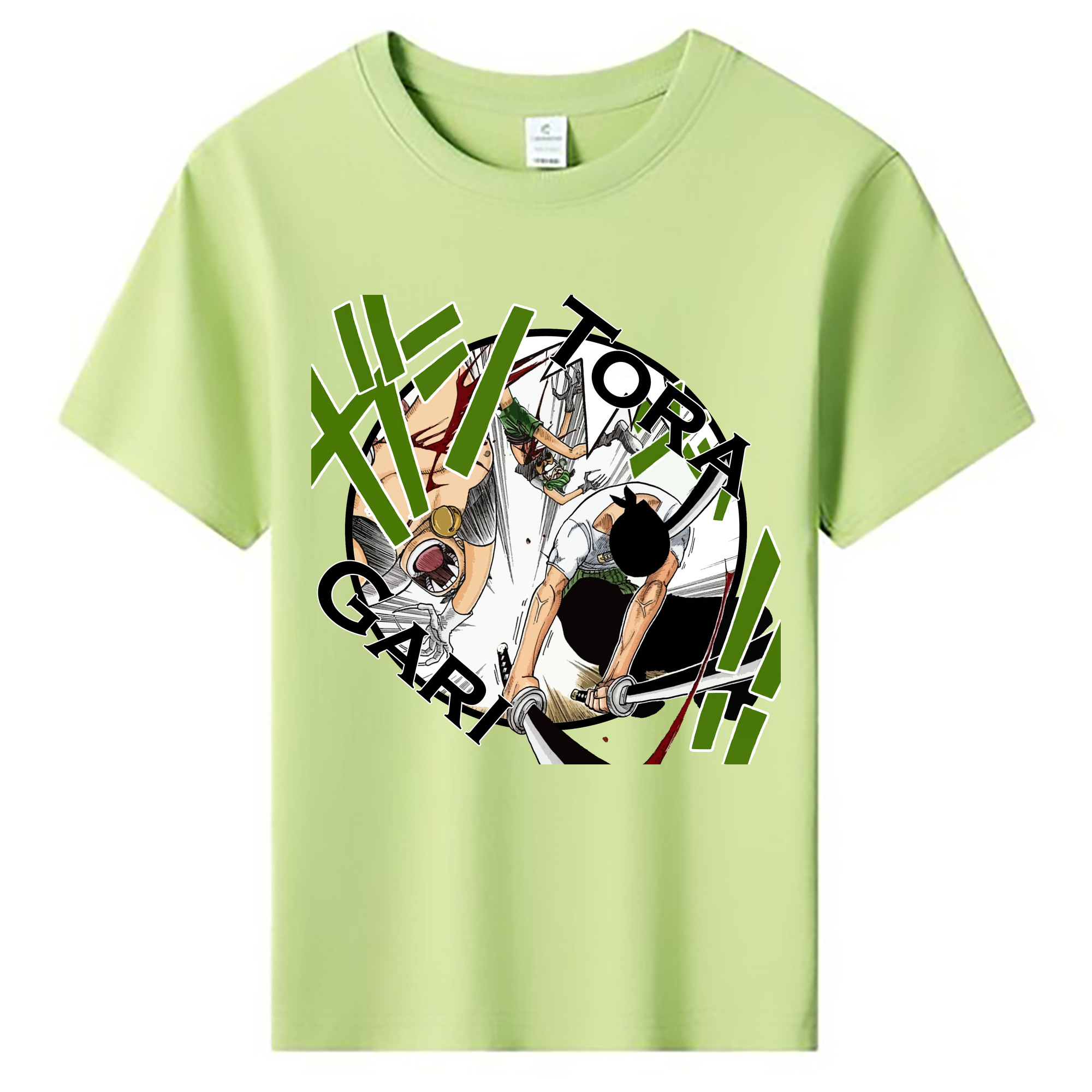 ワンピース ロロノア・ゾロ ONE PIECE Roronoa Zoro 綿100％キッズTシャツ（フロントプリント）